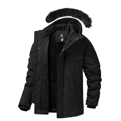 CHEXPEL ArcticShield Mens Parka with Fur-Lined Hood