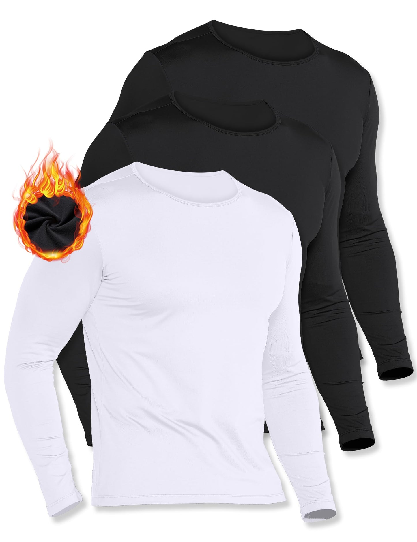ThermaFlex Men's Trio Long Sleeve Fleece Lined Tops