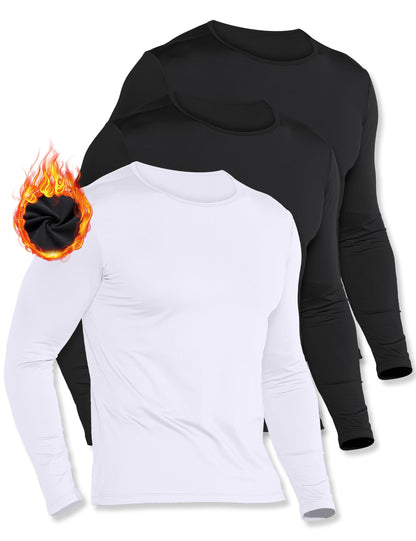 ThermaFlex Men's Trio Long Sleeve Fleece Lined Tops