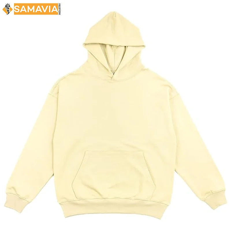 Men's Geometric Pattern Embroidered Custom Printed Winter Fashion Hoodie Polyester Cotton Jersey Fabric Breathable Loose Fit