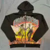 Designer Brand Men's Hoodie Hot Diamond MIXED EMOTION Pattern Printed Sweatshirt Zipper Street Hoodie