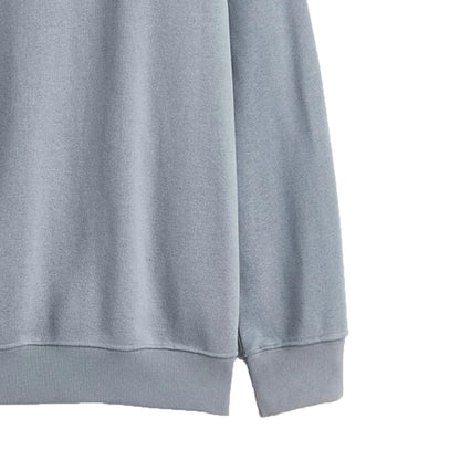 High Quality Oversize Full Sleeve Crew Neck Pullover Sweatshirt Luxury Loose Winter Hoodie 3D Printed Design School Training