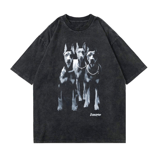 Aelfric Eden Oversized Doberman Graphic Tee